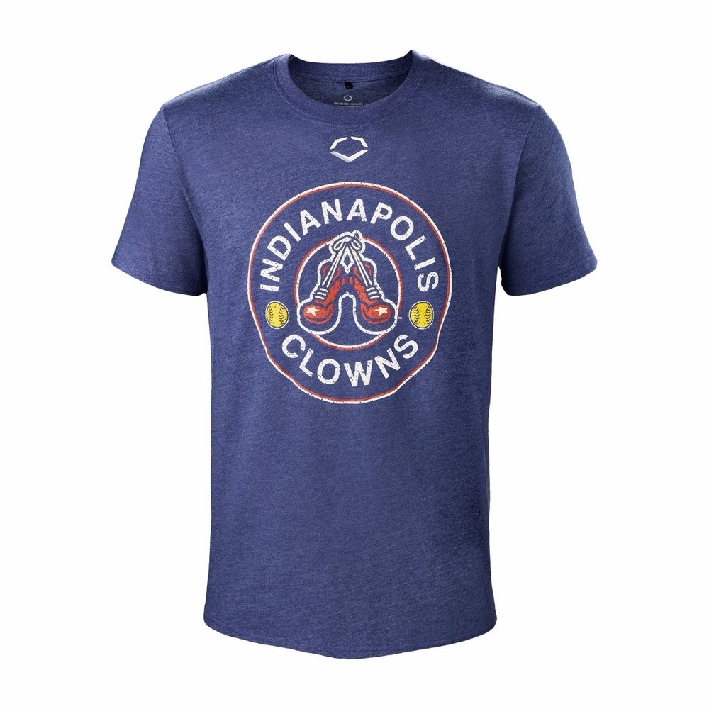 Clowns Indianapolis EvoShield Circle Change Navy Heather Men's Tee NWT SIZE XL